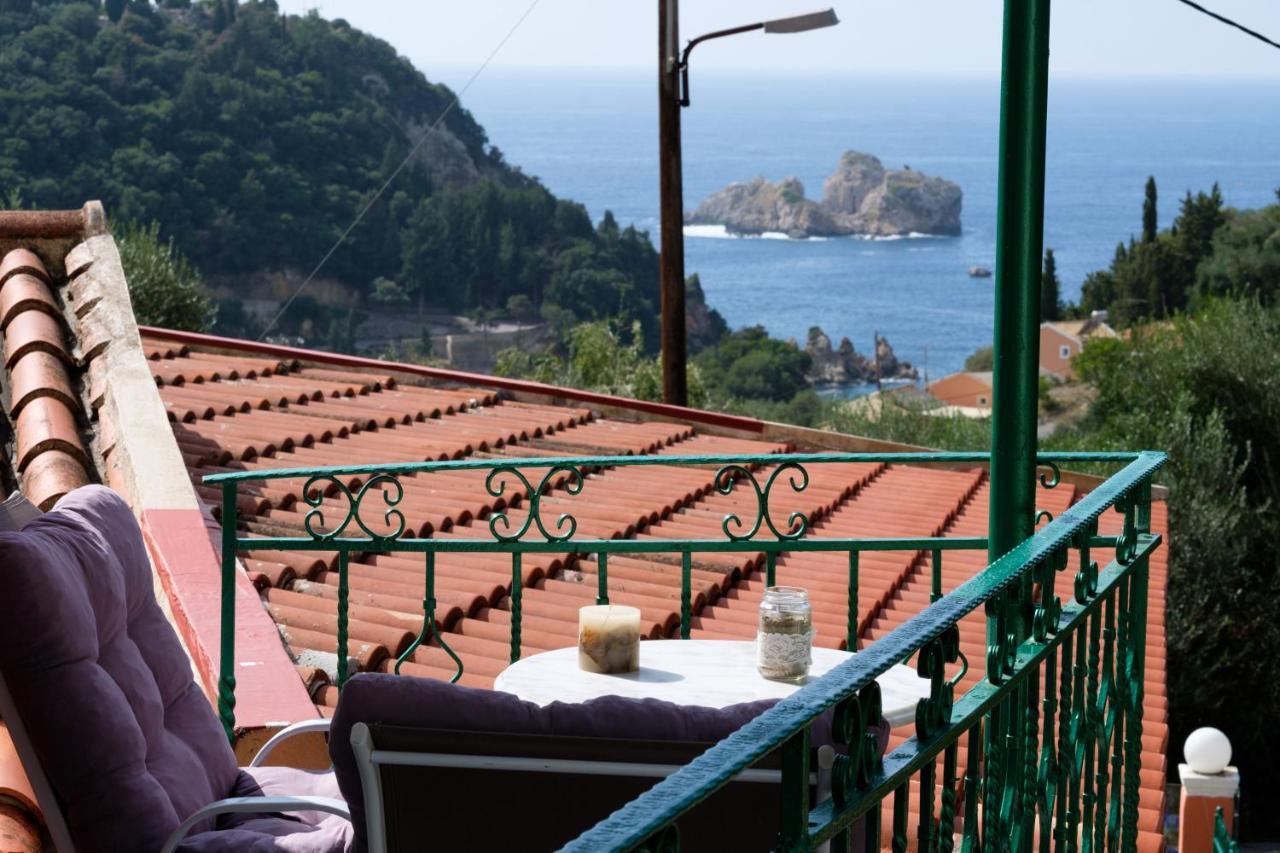 Eftyxia Apartments Paleokastritsa Bagian luar foto
