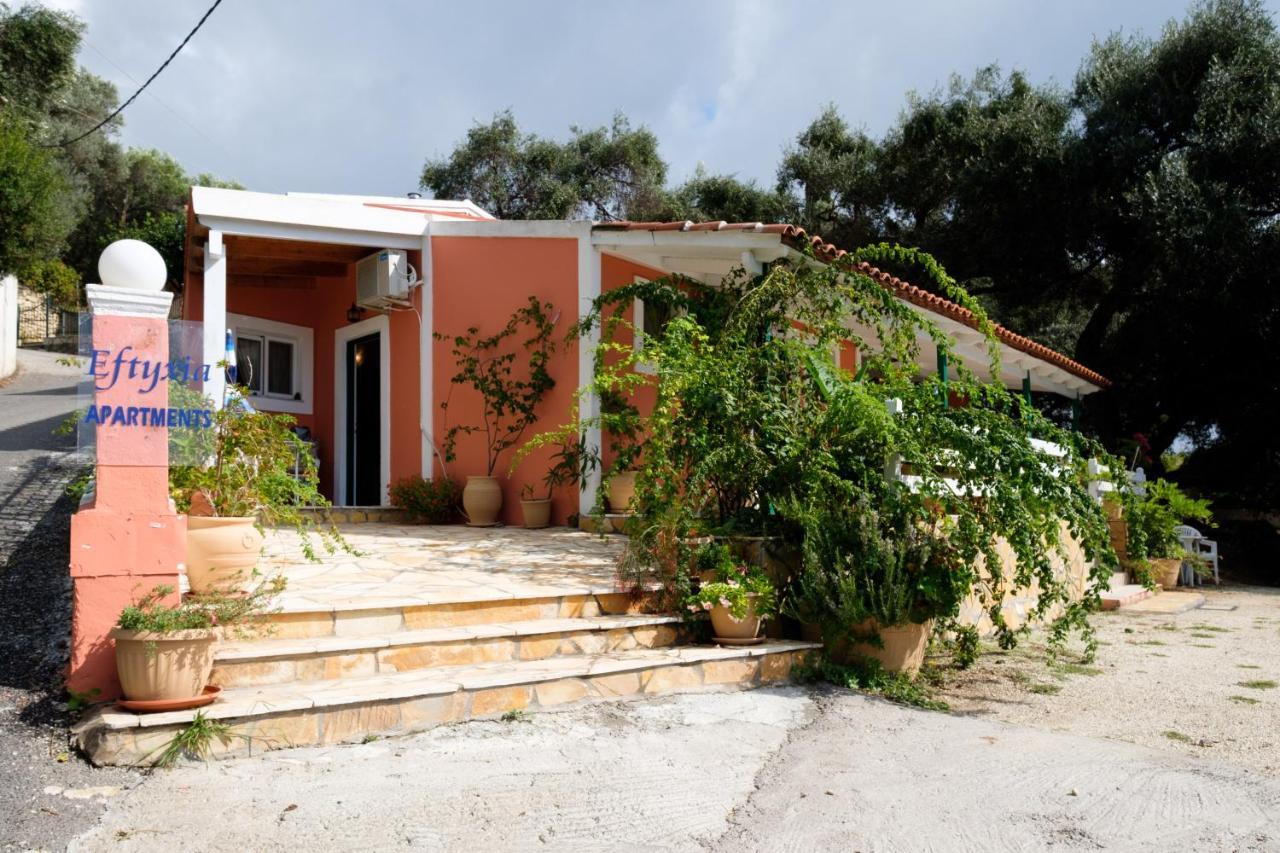 Eftyxia Apartments Paleokastritsa Bagian luar foto